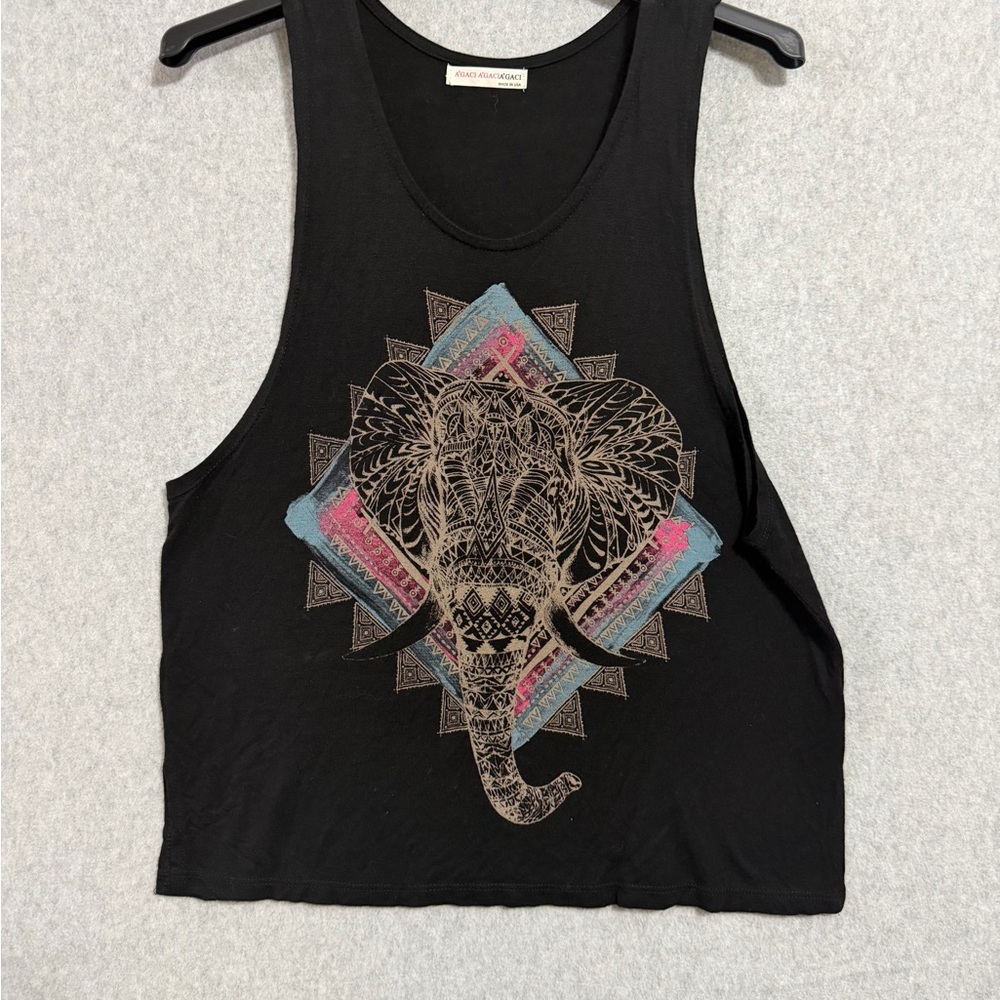 AGACI Black Graphic Tee